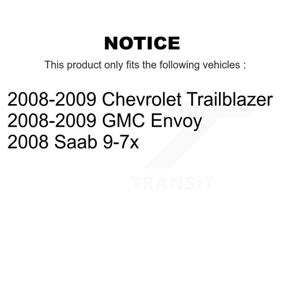 Front Right Bearing Lower Ball Joint Outer Tie Rod & Sway Bar Link Kit For 2008 Saab 9-7x